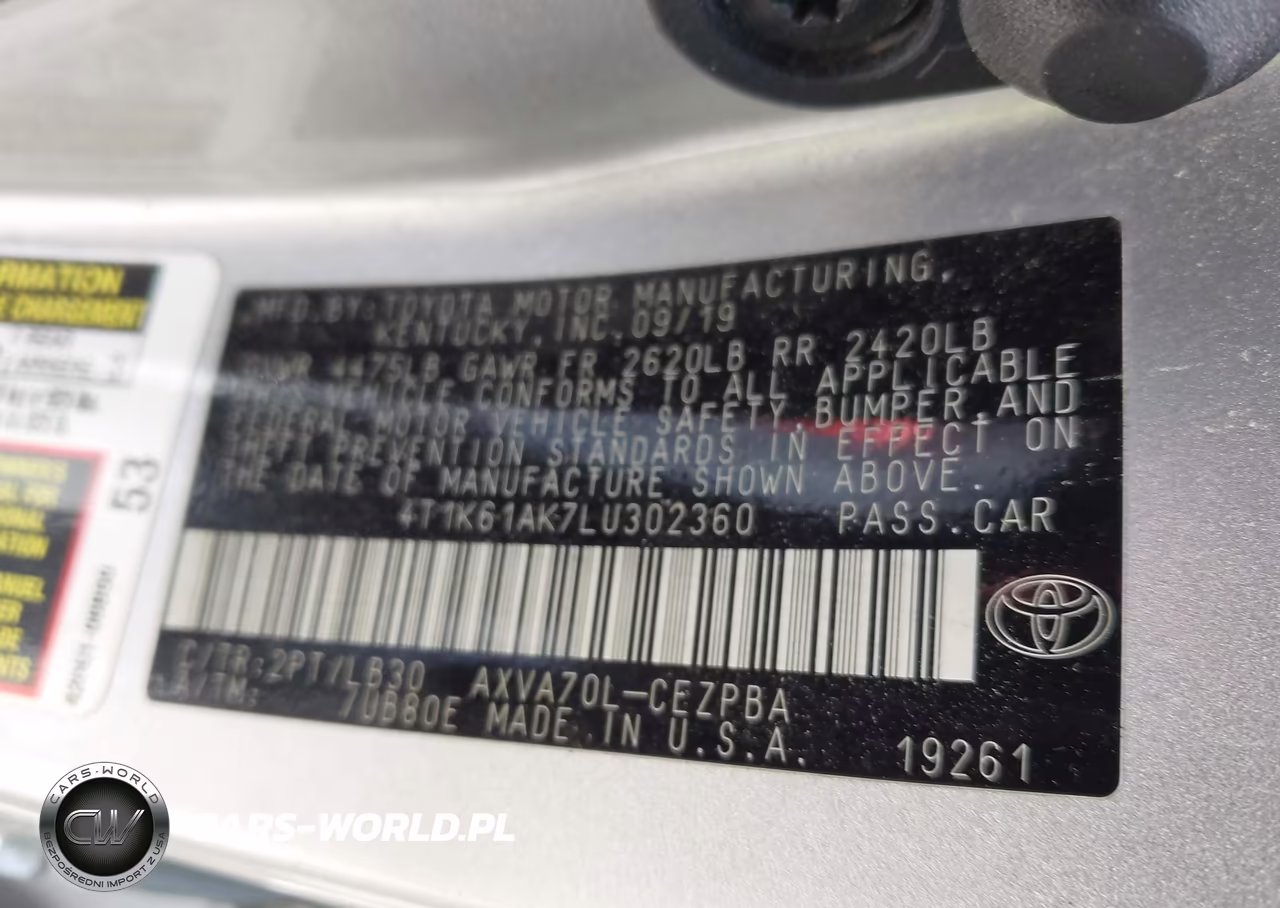 2020 Toyota Camry Xse VIN:4T1K61AK7LU302360 - 9