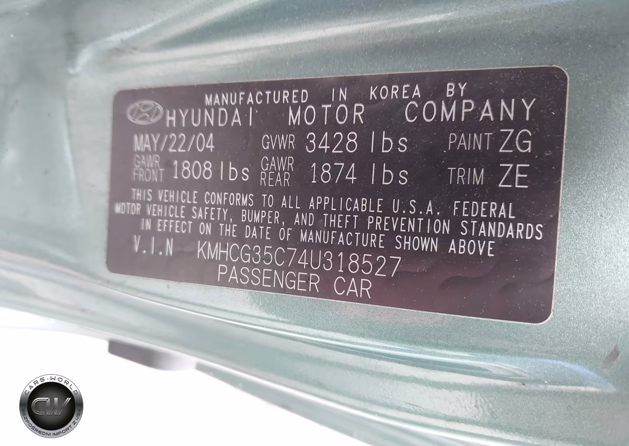 2004 Hyundai Accent Gl-Gt VIN:KMHCG35C74U318527 - 9