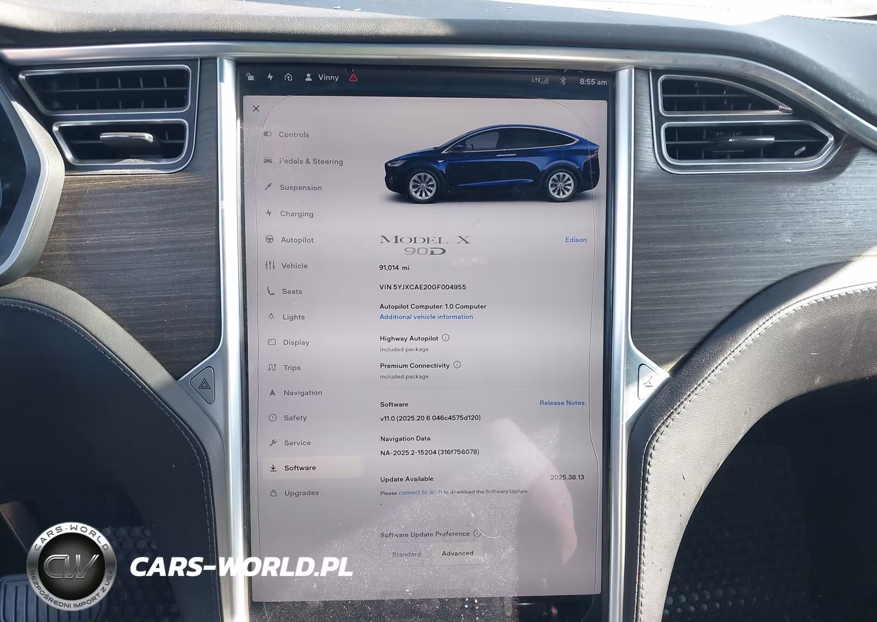 2016 Tesla Model X 60D-70D-75D-90D VIN:5YJXCAE20GF004955 - 19
