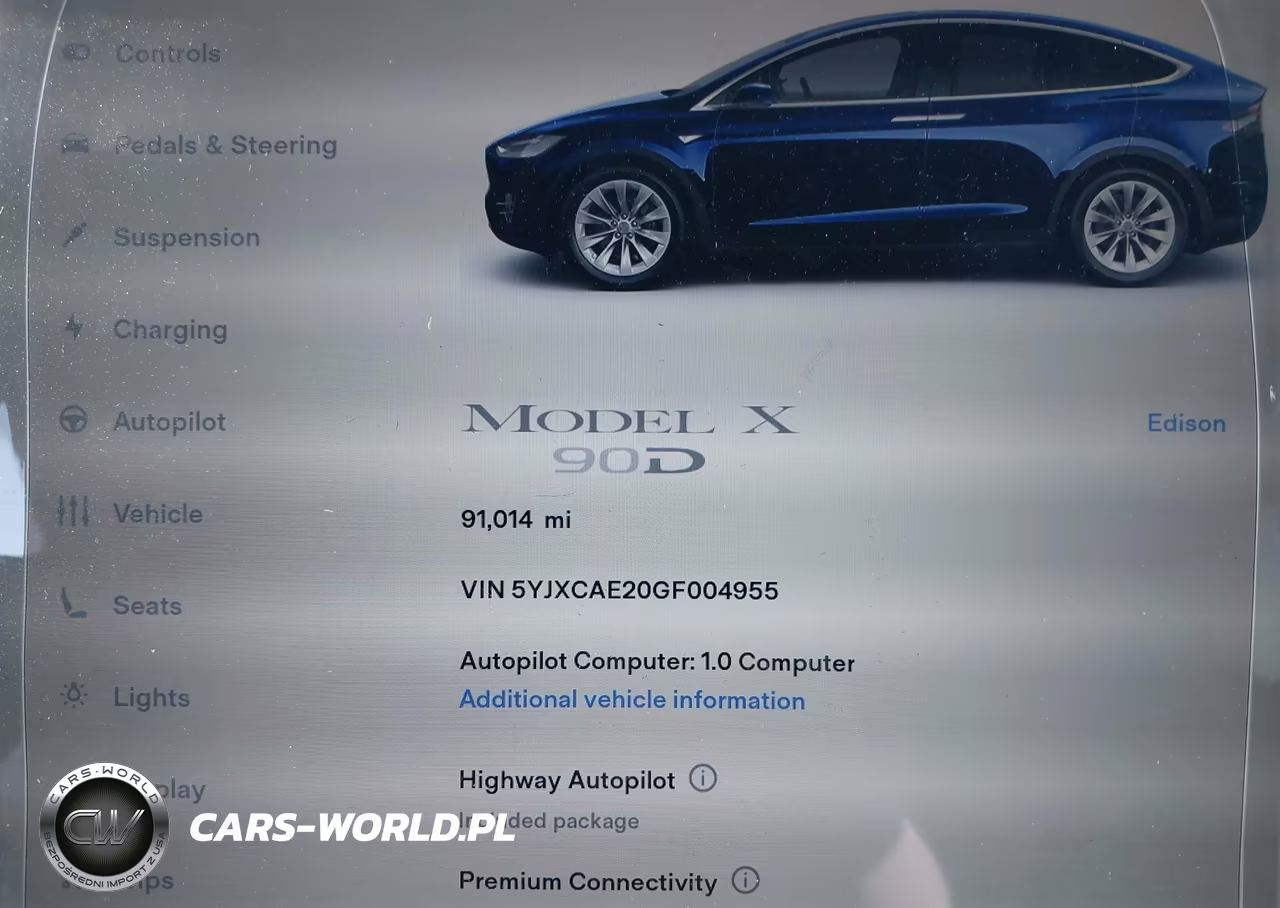 2016 Tesla Model X 60D-70D-75D-90D VIN:5YJXCAE20GF004955 - 7