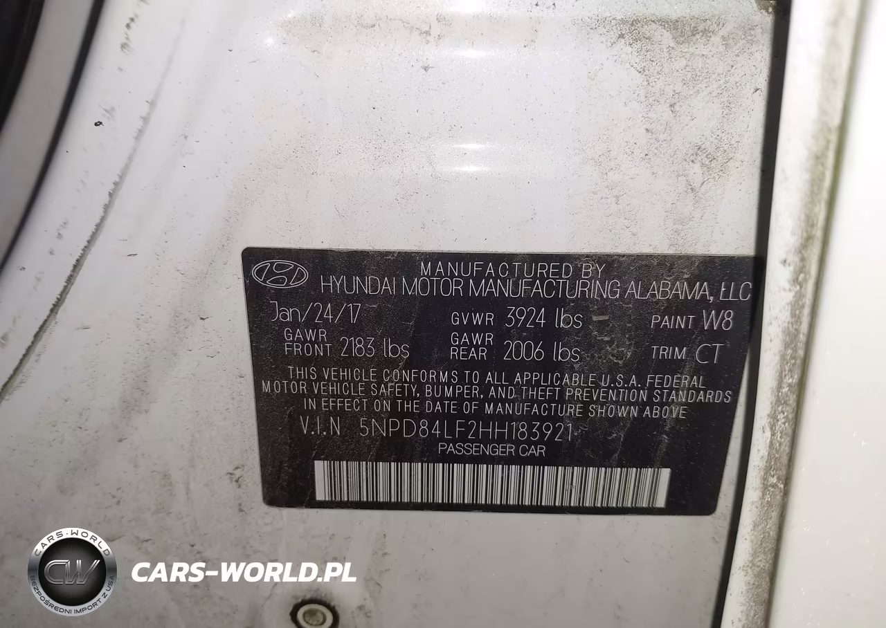 2017 Hyundai Elantra Limited VIN:5NPD84LF2HH183921 - 9