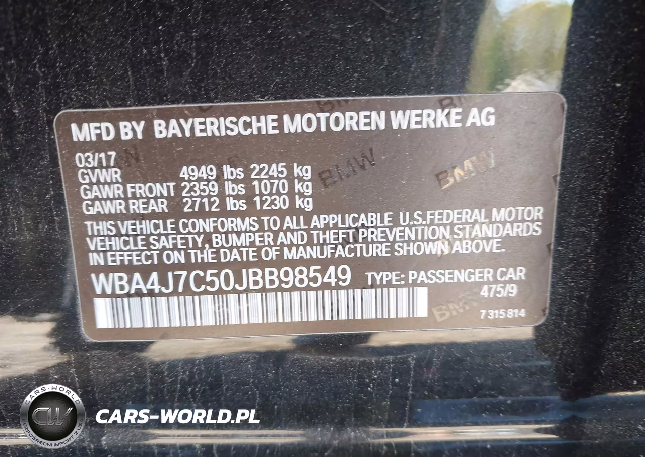2018 BMW 440I Gran Coupe xDrive VIN:WBA4J7C50JBB98549 - 9