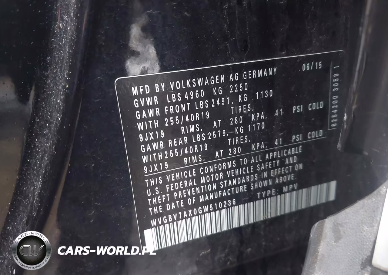 2016 Volkswagen Tiguan Sel VIN:WVGBV7AX0GW510236 - 9