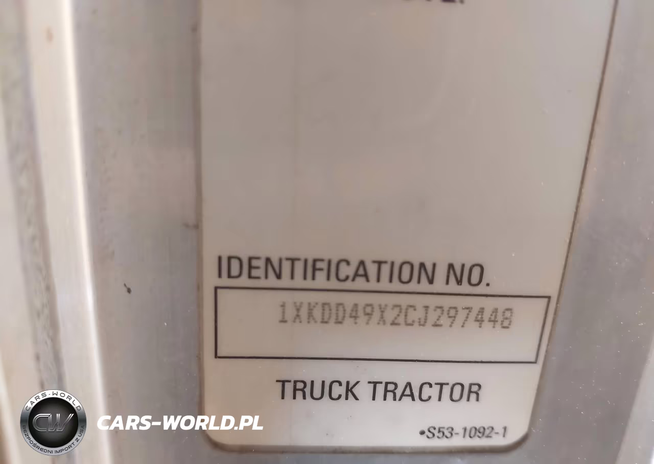 2012 Kenworth Construction T800 VIN:1XKDD49X2CJ297448 - 8