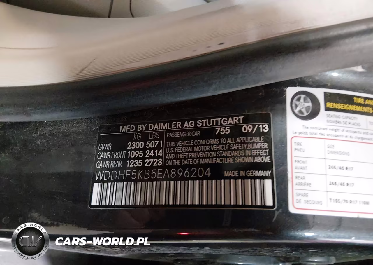 2014 Mercedes-Benz E 350 VIN:WDDHF5KB5EA896204 - 9