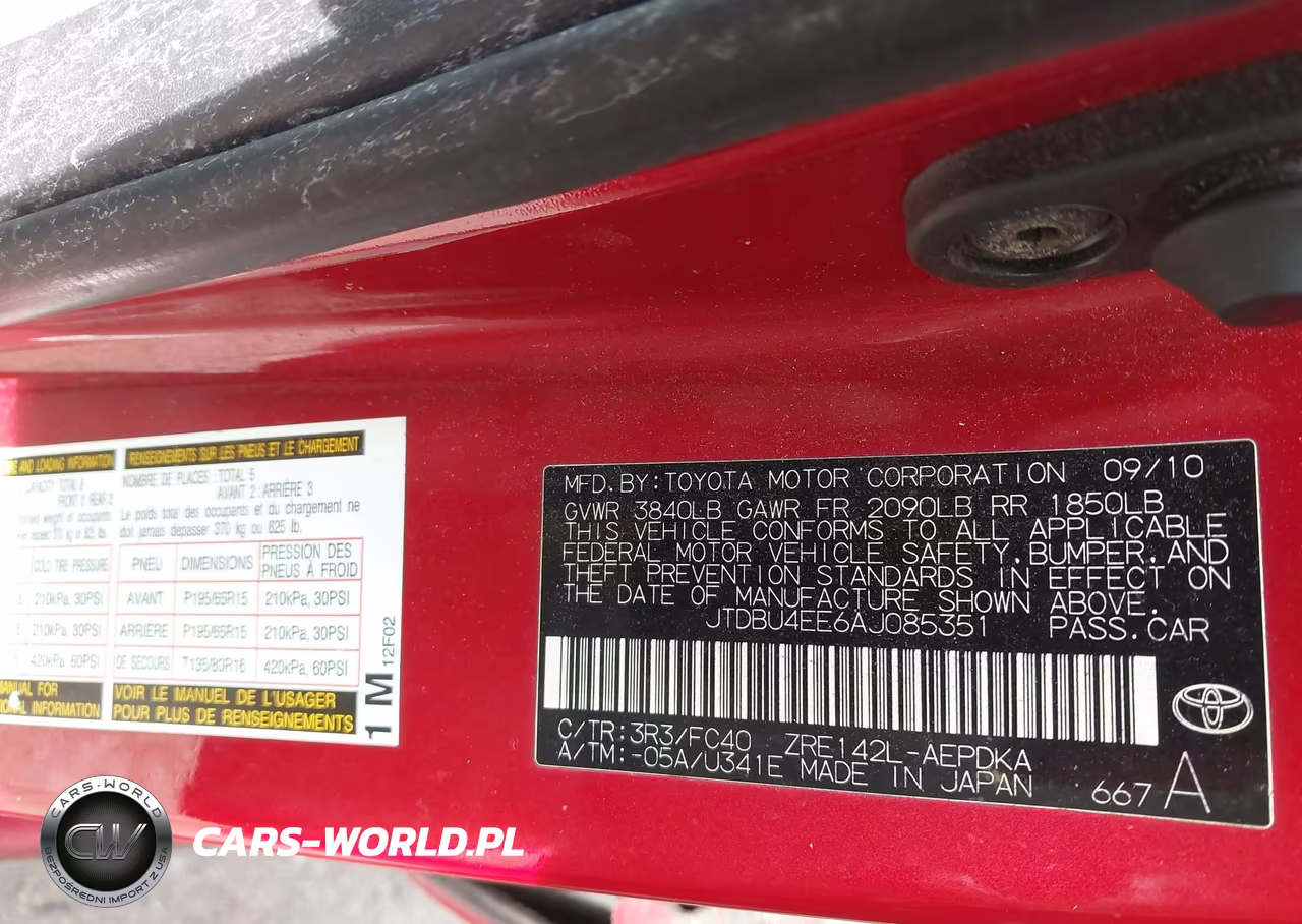2010 Toyota Corolla Le VIN:JTDBU4EE6AJ085351 - 9