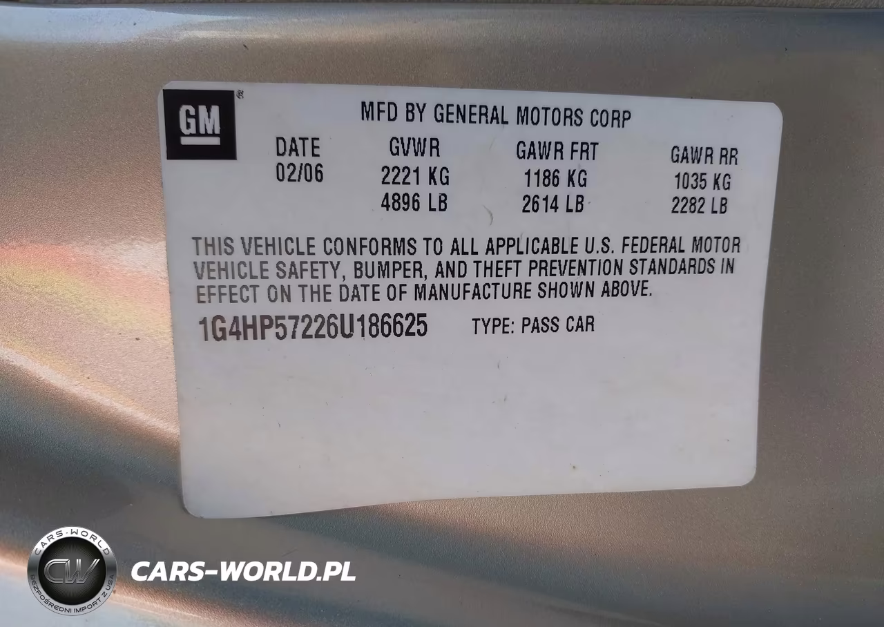 2006 Buick Lucerne Cx VIN:1G4HP57226U186625 - 9
