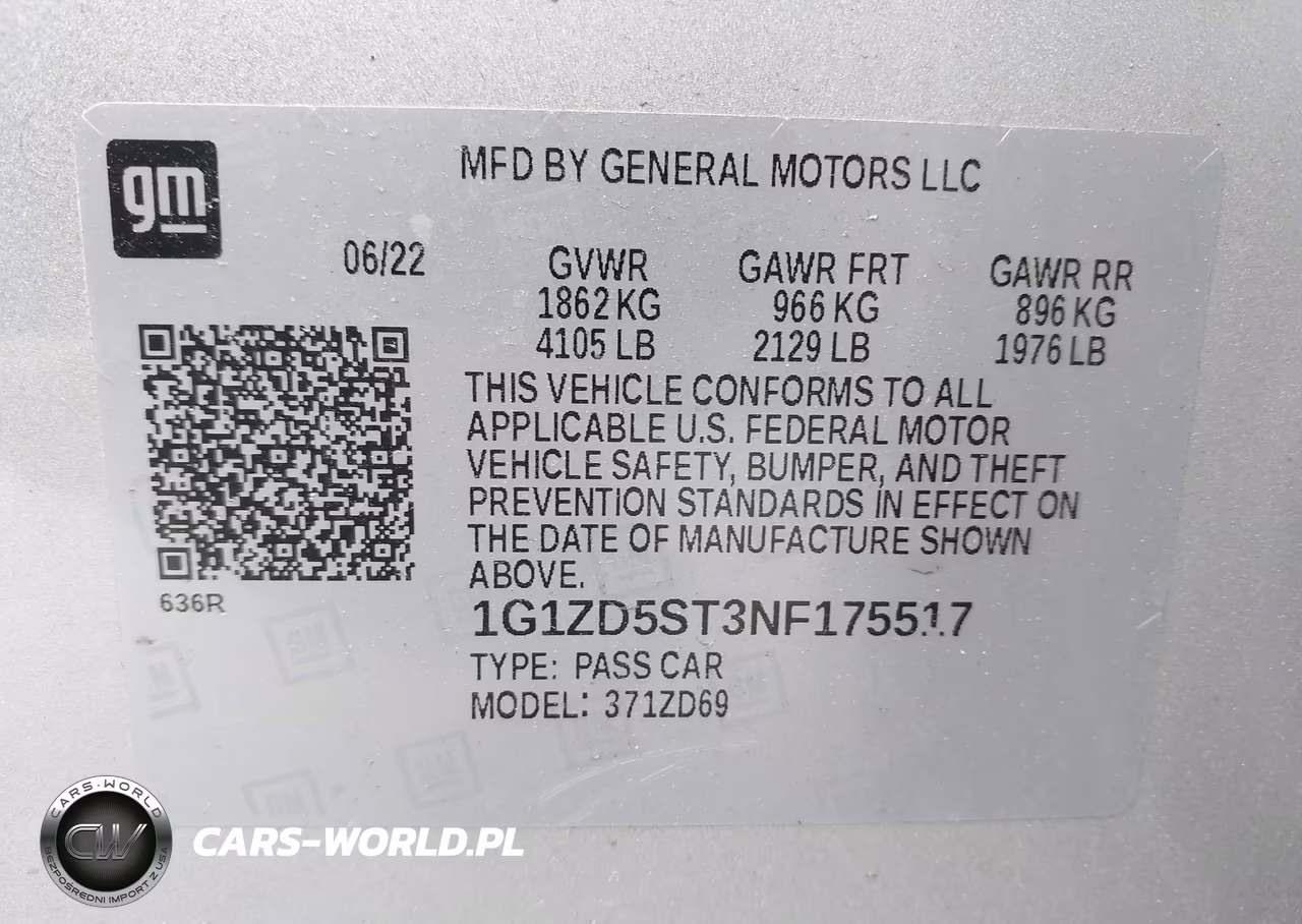 2022 Chevrolet Malibu Fwd Lt VIN:1G1ZD5ST3NF175517 - 9