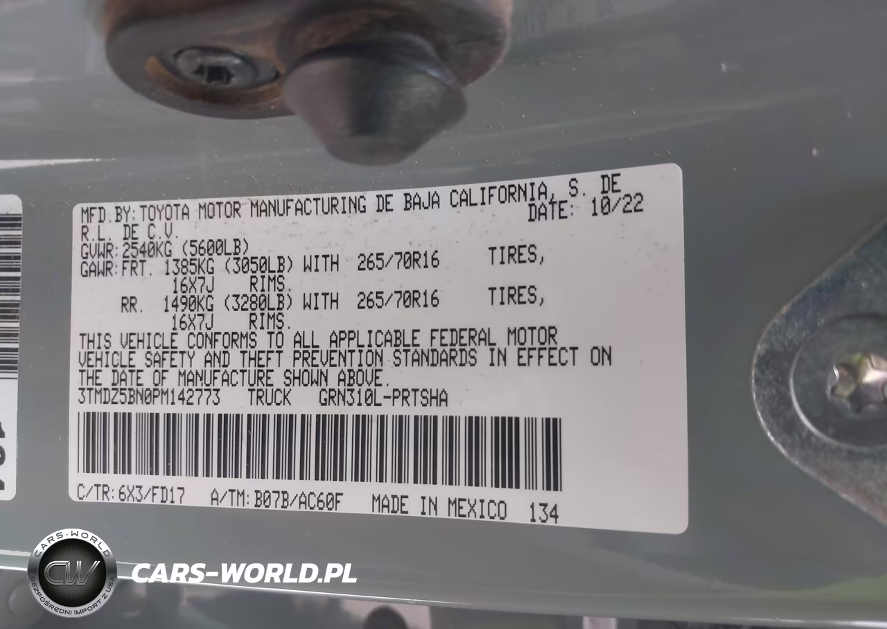 2023 Toyota Tacoma Trd Off Road VIN:3TMDZ5BN0PM142773 - 9