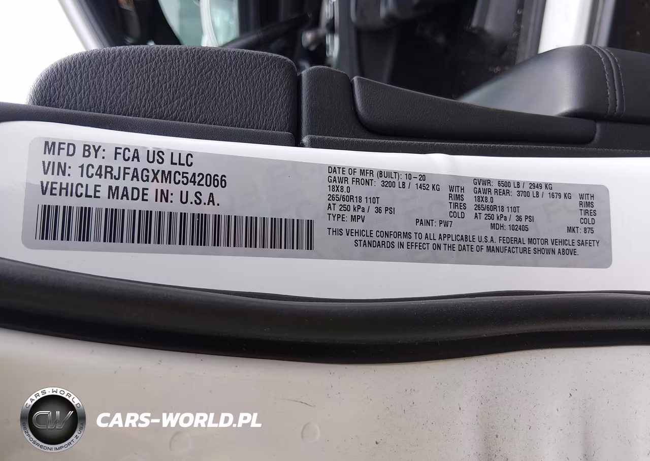 2021 Jeep Grand Cherokee Laredo X 4X4 VIN:1C4RJFAGXMC542066 - 9