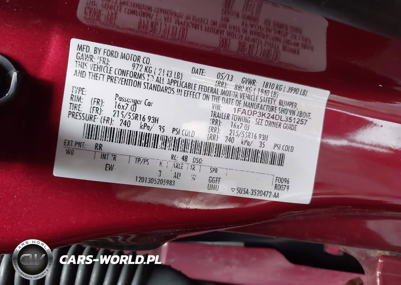 2013 Ford Focus Se VIN:1FADP3K24DL351257 - 9