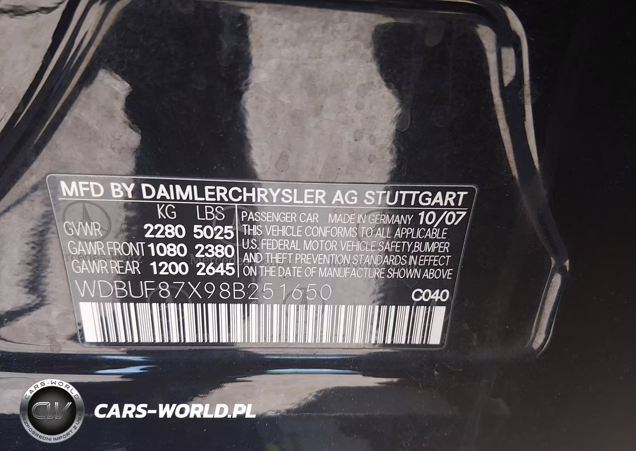 2008 Mercedes-Benz E 350 4Matic VIN:WDBUF87X98B251650 - 9