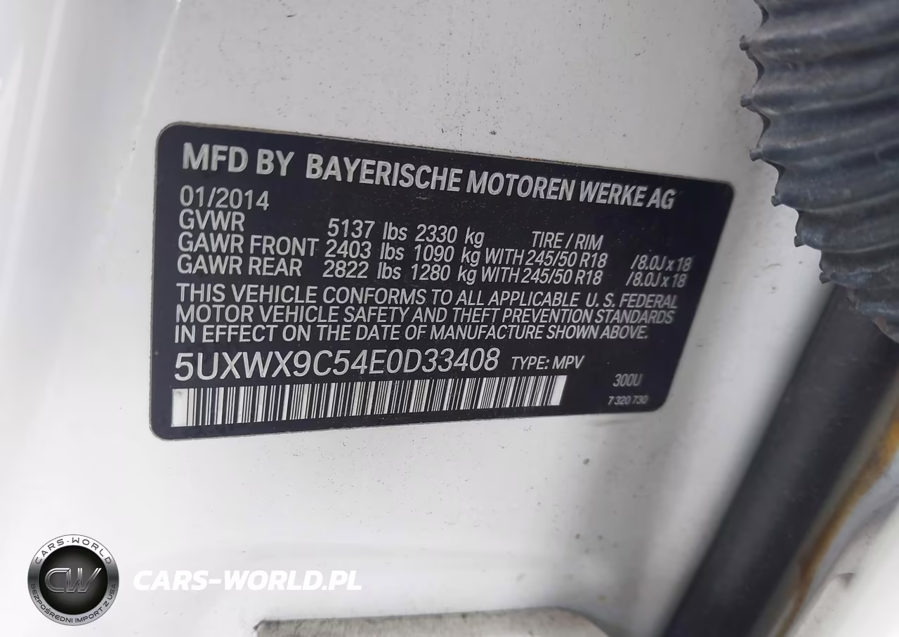 2014 BMW X3 xDrive28I VIN:5UXWX9C54E0D33408 - 9