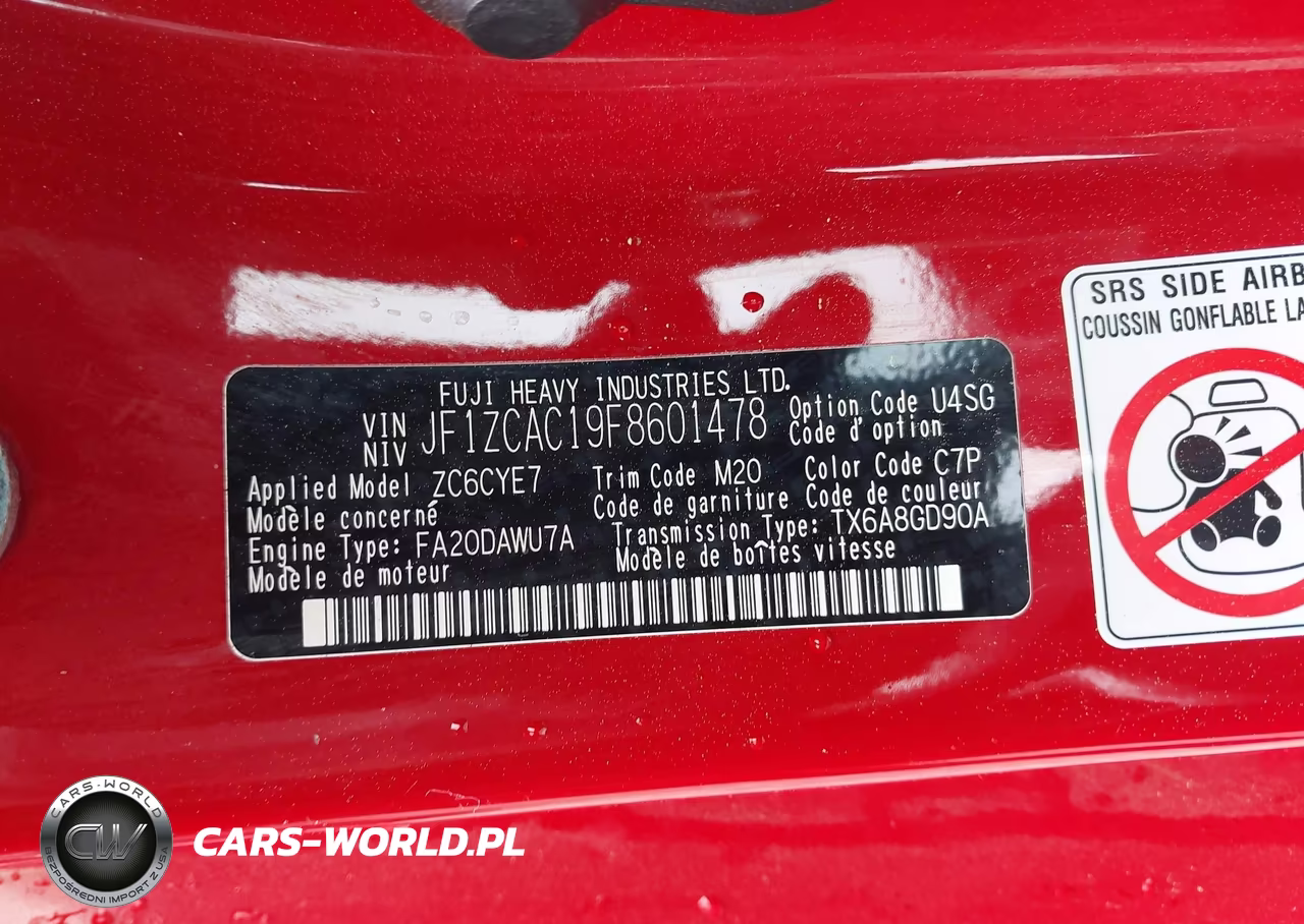 2015 Subaru Brz Limited VIN:JF1ZCAC19F8601478 - 9