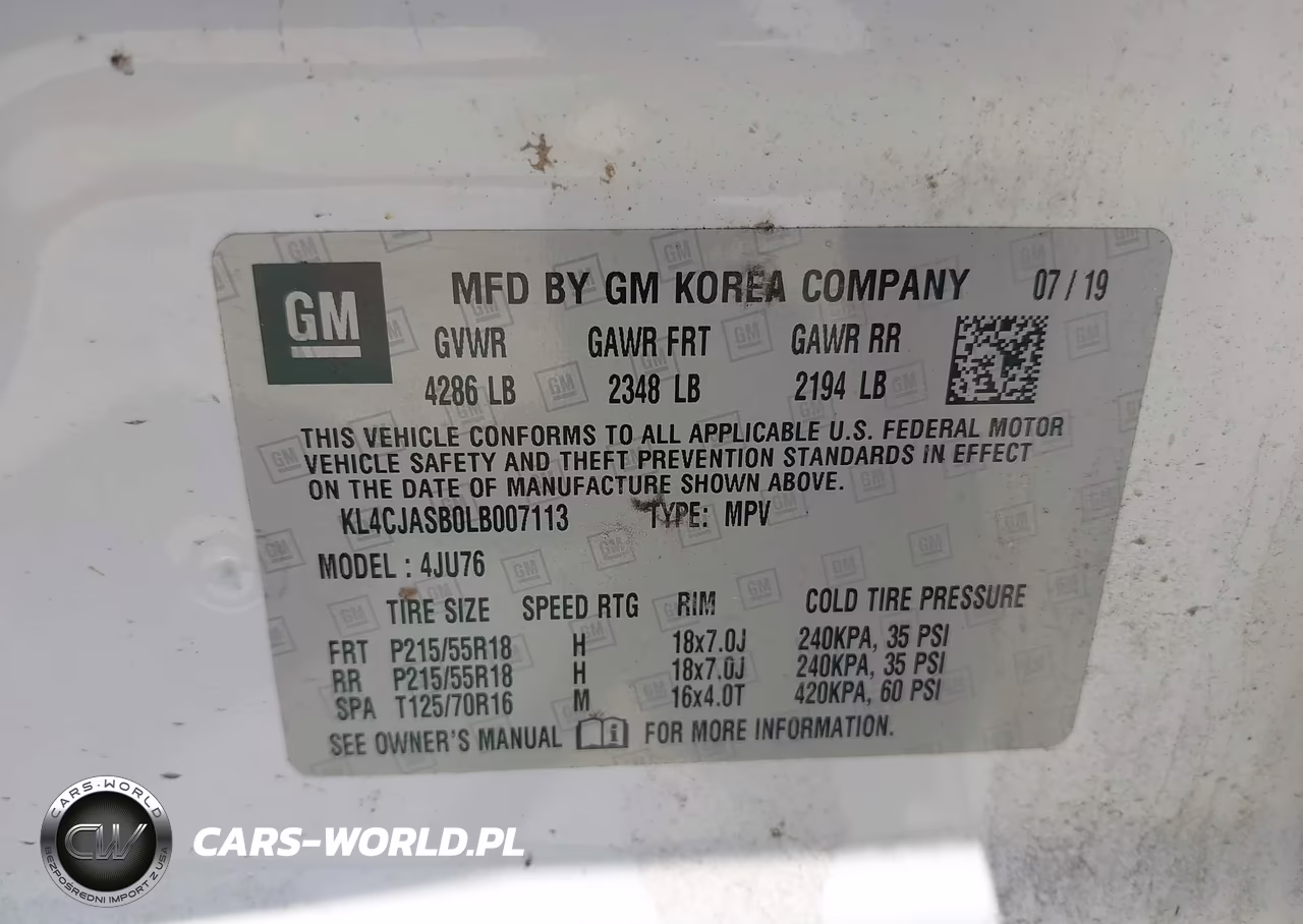 2020 Buick Encore Fwd Preferred VIN:KL4CJASB0LB007113 - 9