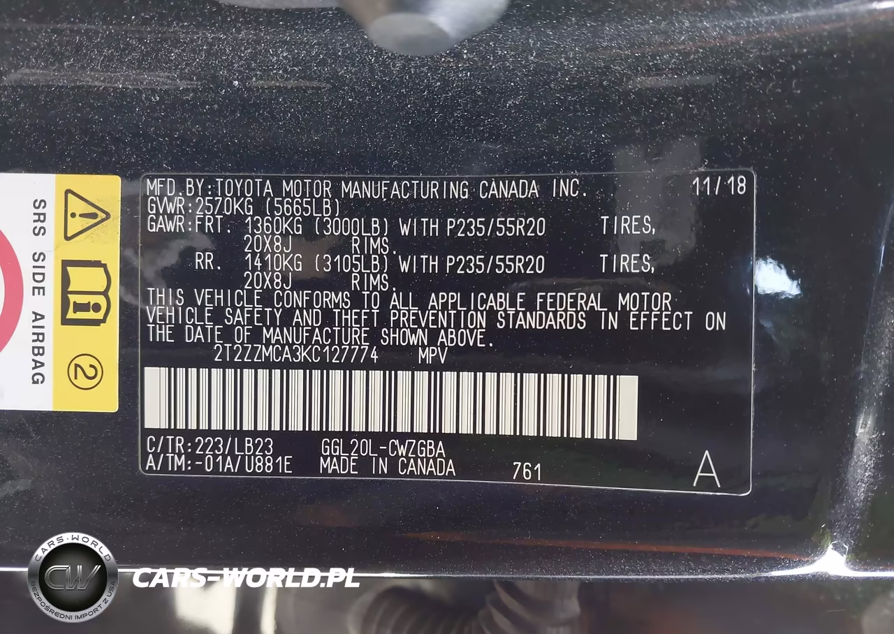 2019 Lexus Rx 350 VIN:2T2ZZMCA3KC127774 - 9