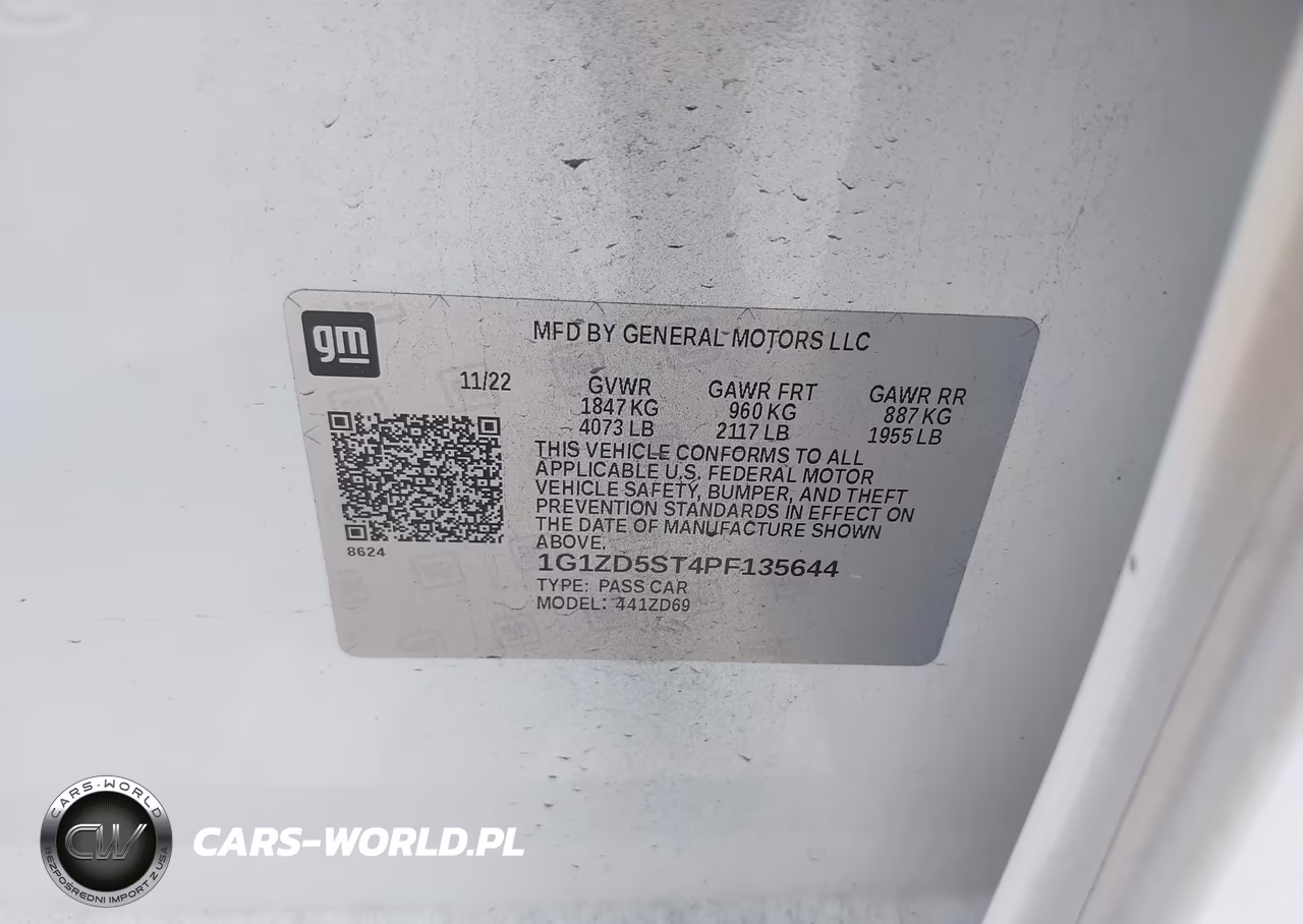 2023 Chevrolet Malibu Fwd 1Lt VIN:1G1ZD5ST4PF135644 - 9