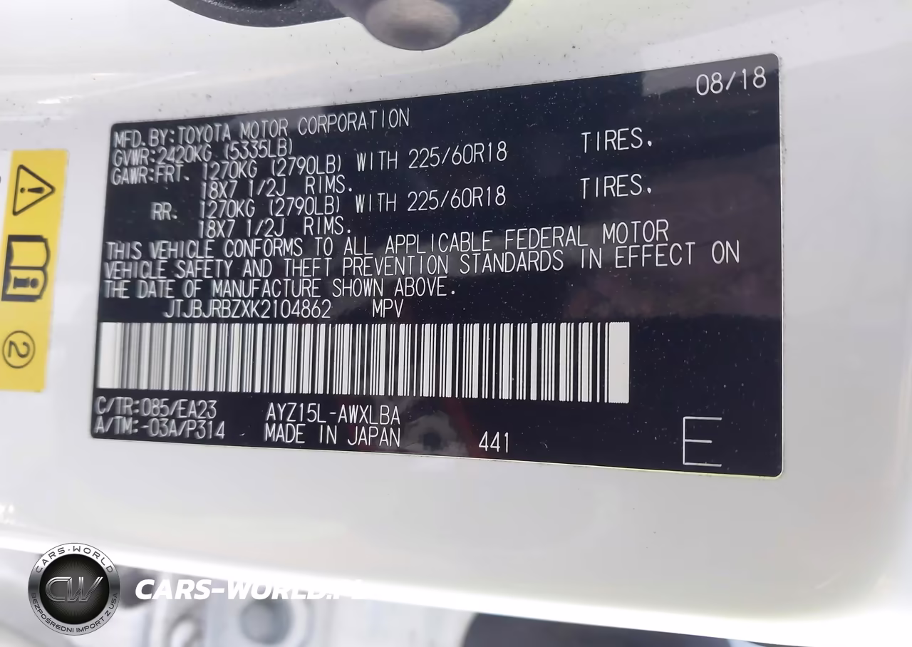 2019 Lexus Nx 300H VIN:JTJBJRBZXK2104862 - 9