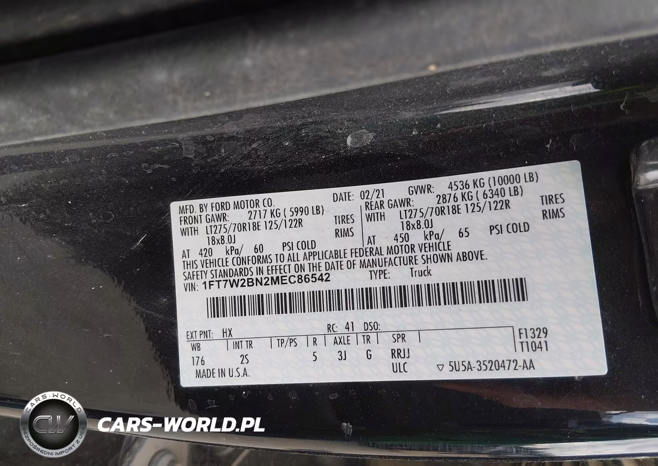 2021 Ford F-250 Xlt VIN:1FT7W2BN2MEC86542 - 9