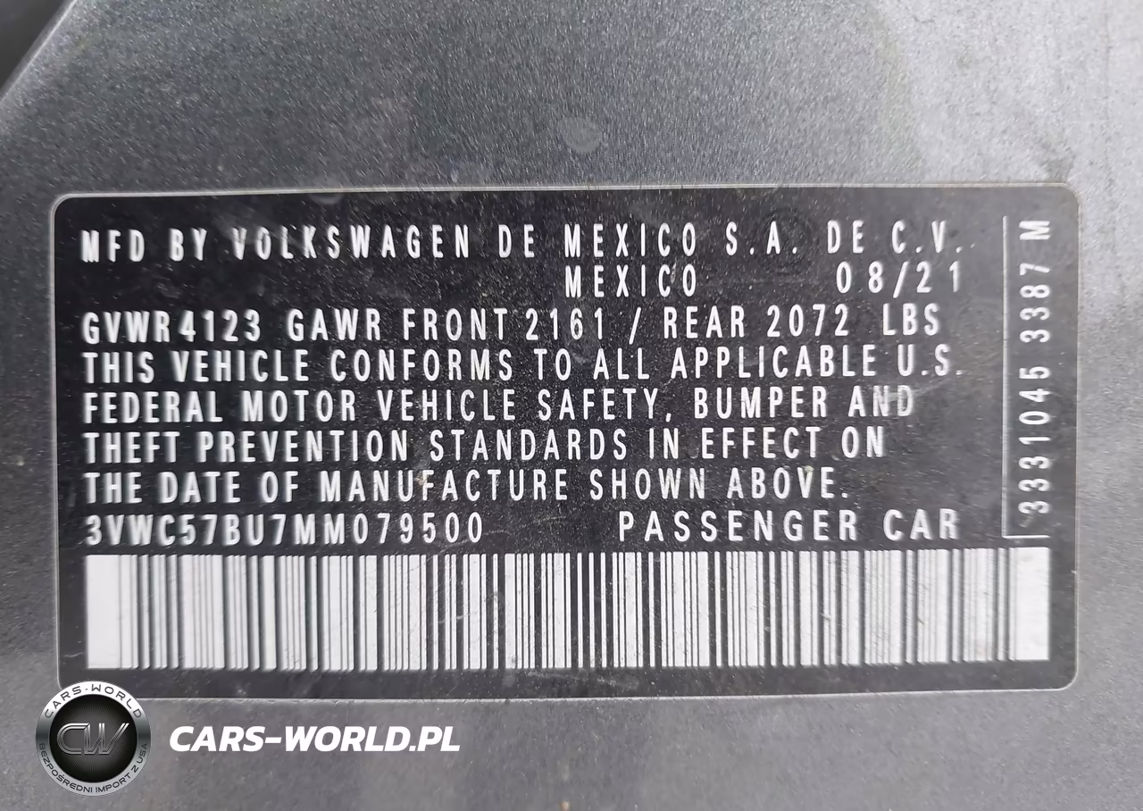 2021 Volkswagen Jetta 1.4T R-Line-1.4T S-1.4T Se VIN:3VWC57BU7MM079500 - 9