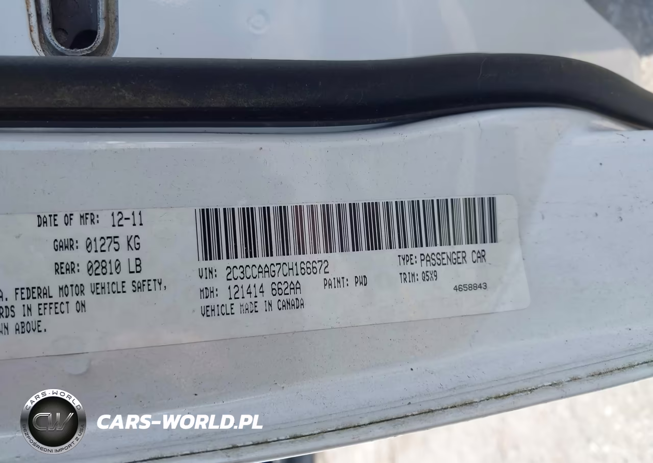 2012 Chrysler 300 VIN:2C3CCAAG7CH166672 - 9