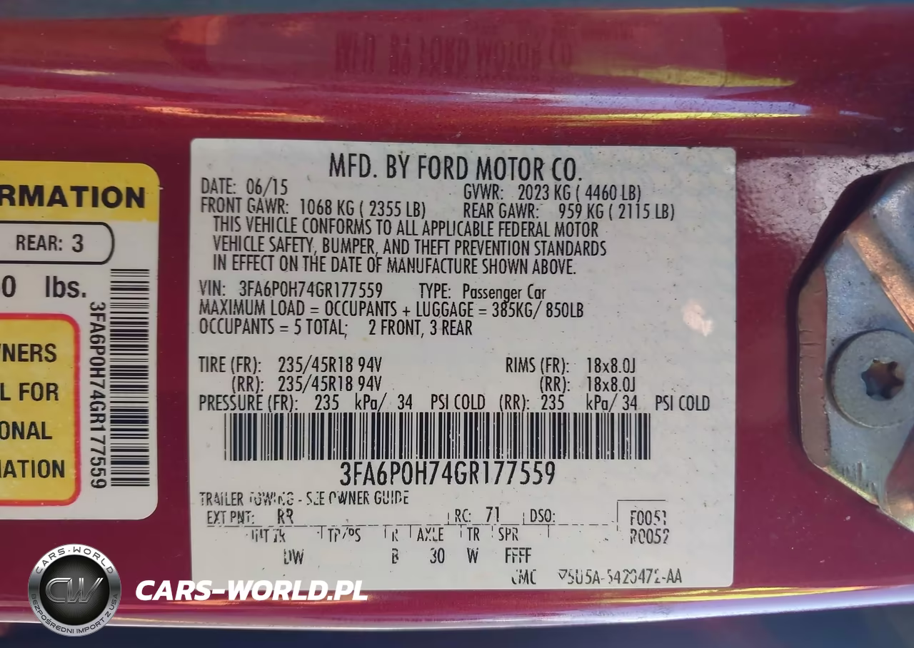 2016 Ford Fusion Se VIN:3FA6P0H74GR177559 - 9