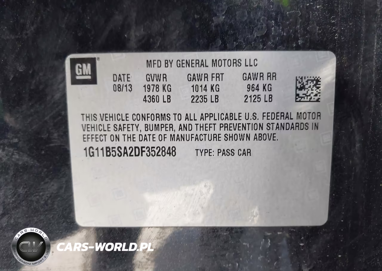 2013 Chevrolet Malibu 1Ls VIN:1G11B5SA2DF352848 - 9