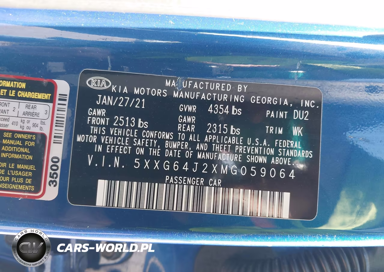 2021 Kia K5 Gt-Line VIN:5XXG64J2XMG059064 - 9