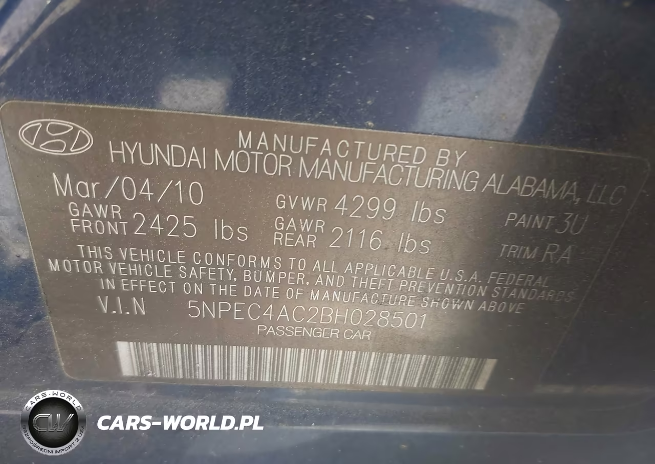 2011 Hyundai Sonata Ltd VIN:5NPEC4AC2BH028501 - 9