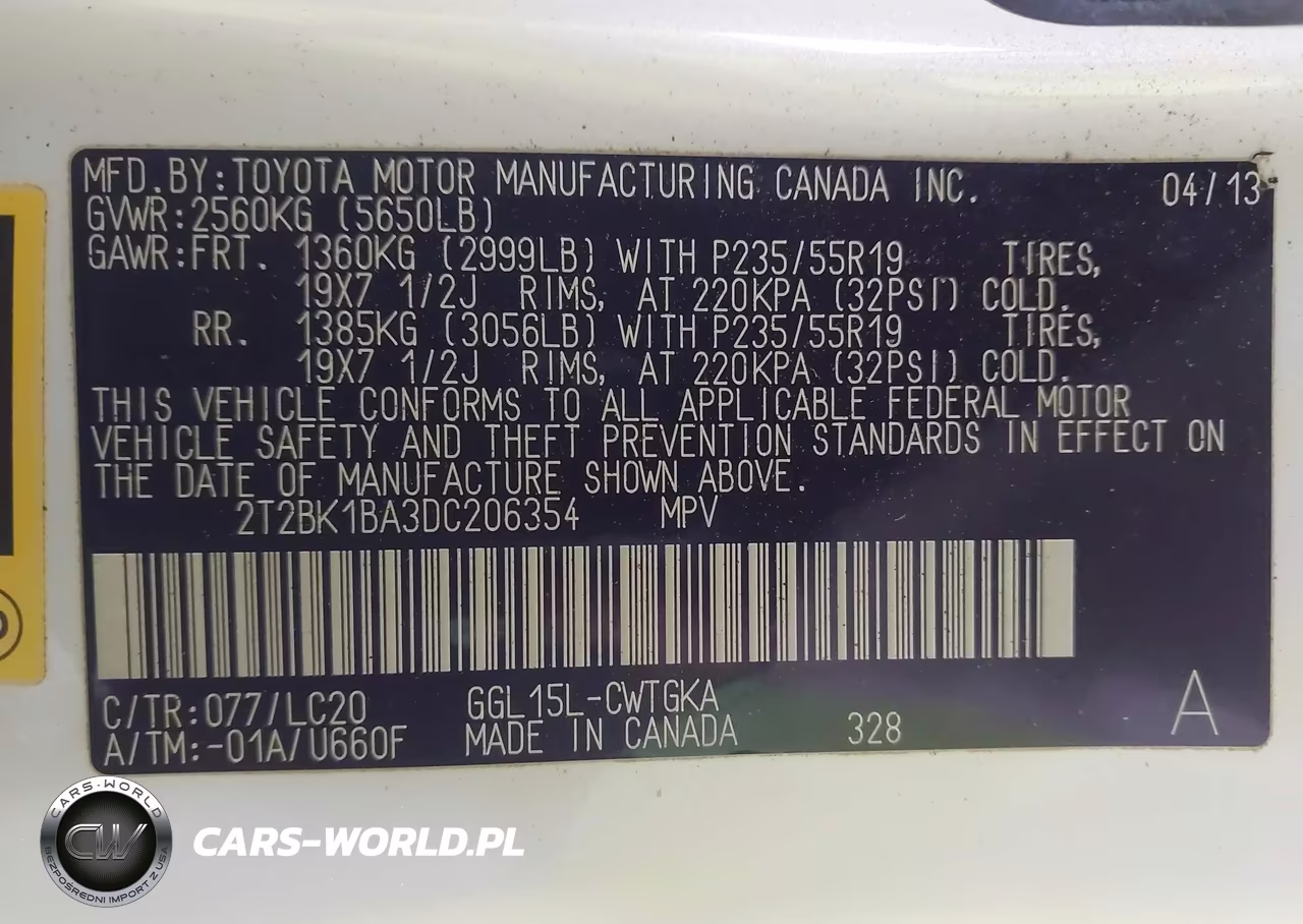 2013 Lexus Rx 350 VIN:2T2BK1BA3DC206354 - 9