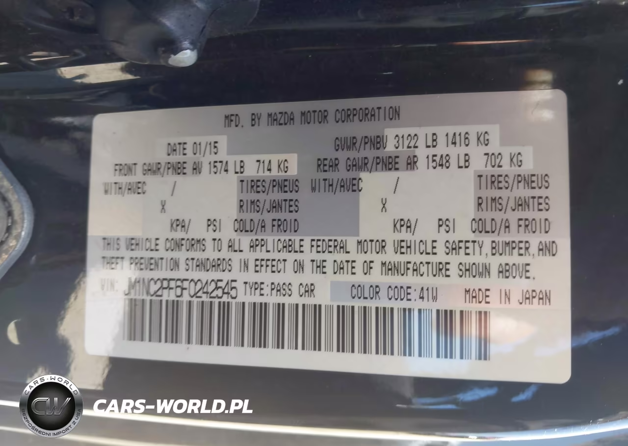 2015 Mazda Mx-5 Miata Grand Touring VIN:JM1NC2PF6F0242545 - 9