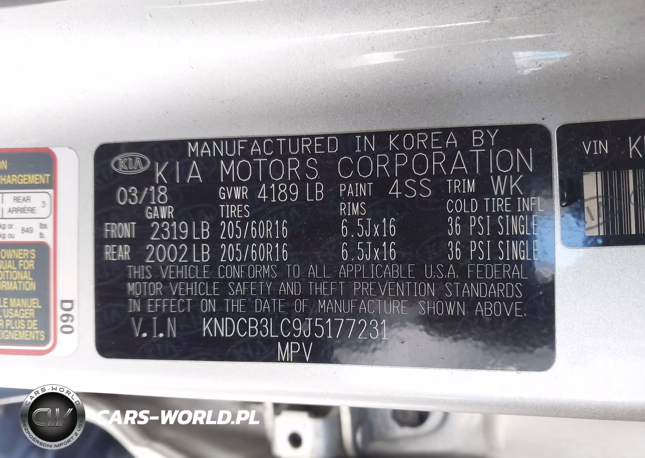 2018 Kia Niro Lx VIN:KNDCB3LC9J5177231 - 9