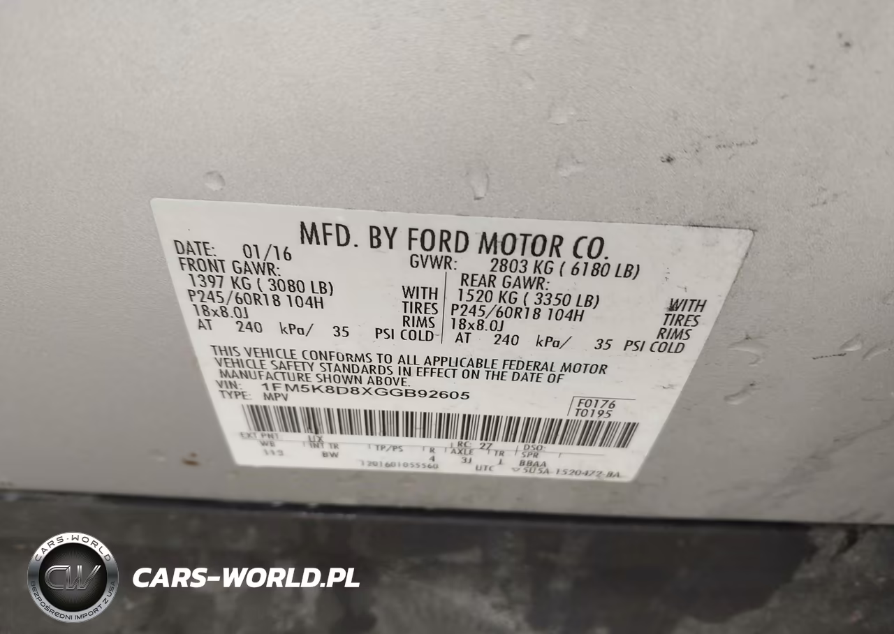 2016 Ford Explorer Xlt VIN:1FM5K8D8XGGB92605 - 9