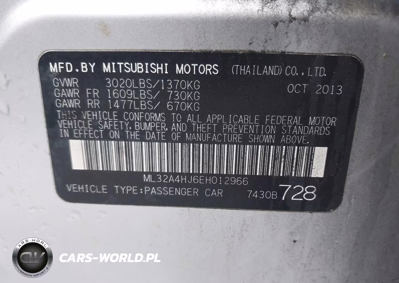 2014 Mitsubishi Mirage Es VIN:ML32A4HJ6EH012966 - 9