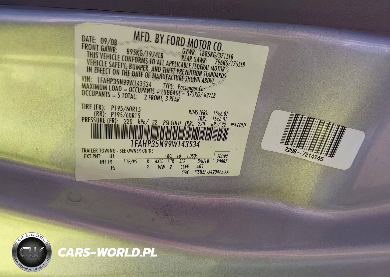 2009 Ford Focus Se VIN:1FAHP35N99W143534 - 9