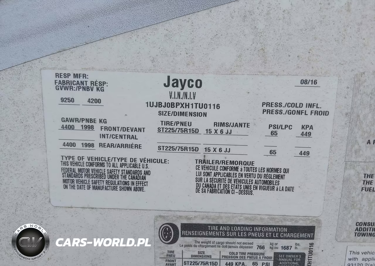 2017 Jayco 28Ft VIN:1UJBJ0BPXH1TU0116 - 9