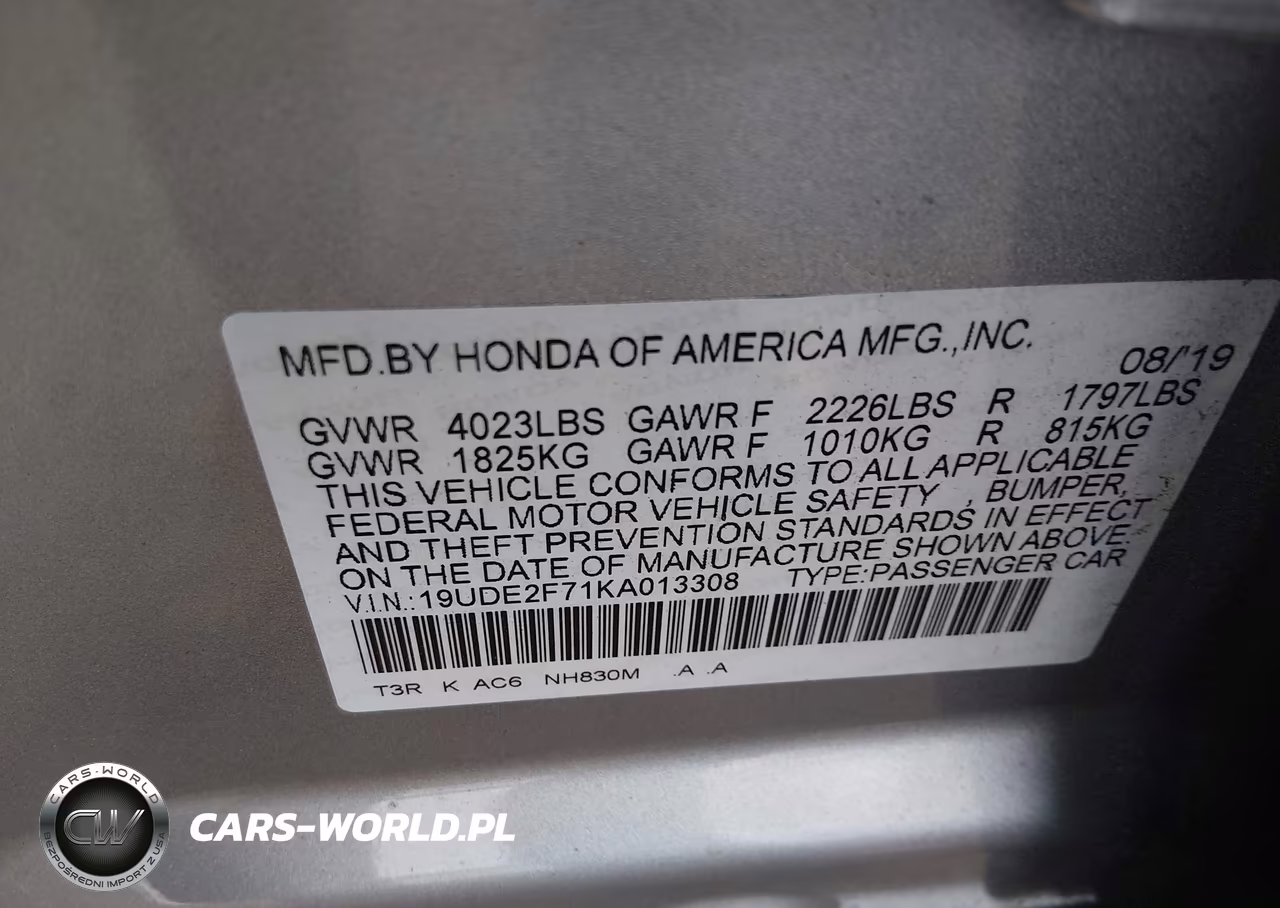 2019 Acura Ilx Premium Package-Technology Package VIN:19UDE2F71KA013308 - 9
