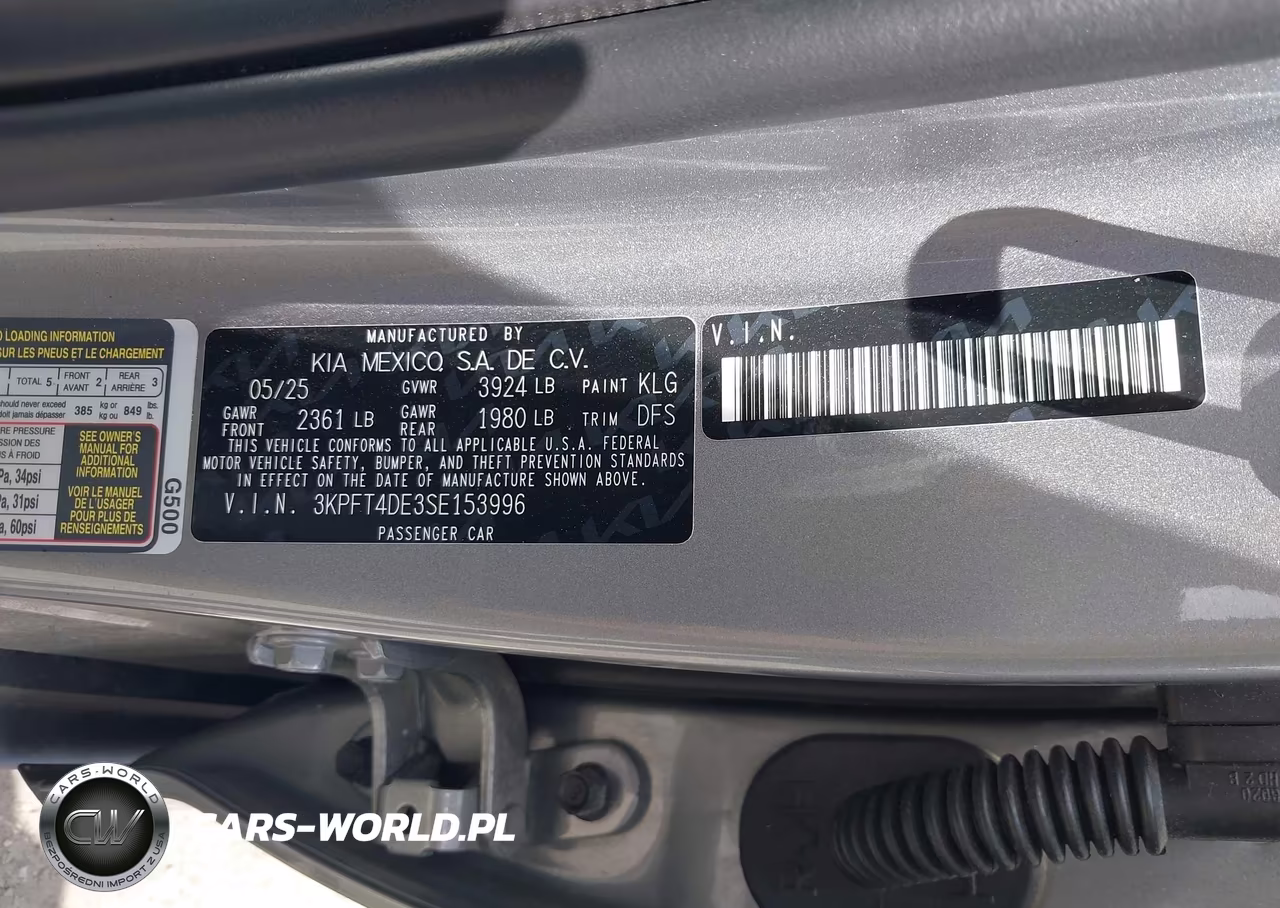 2025 Kia K4 Lxs VIN:3KPFT4DE3SE153996 - 9