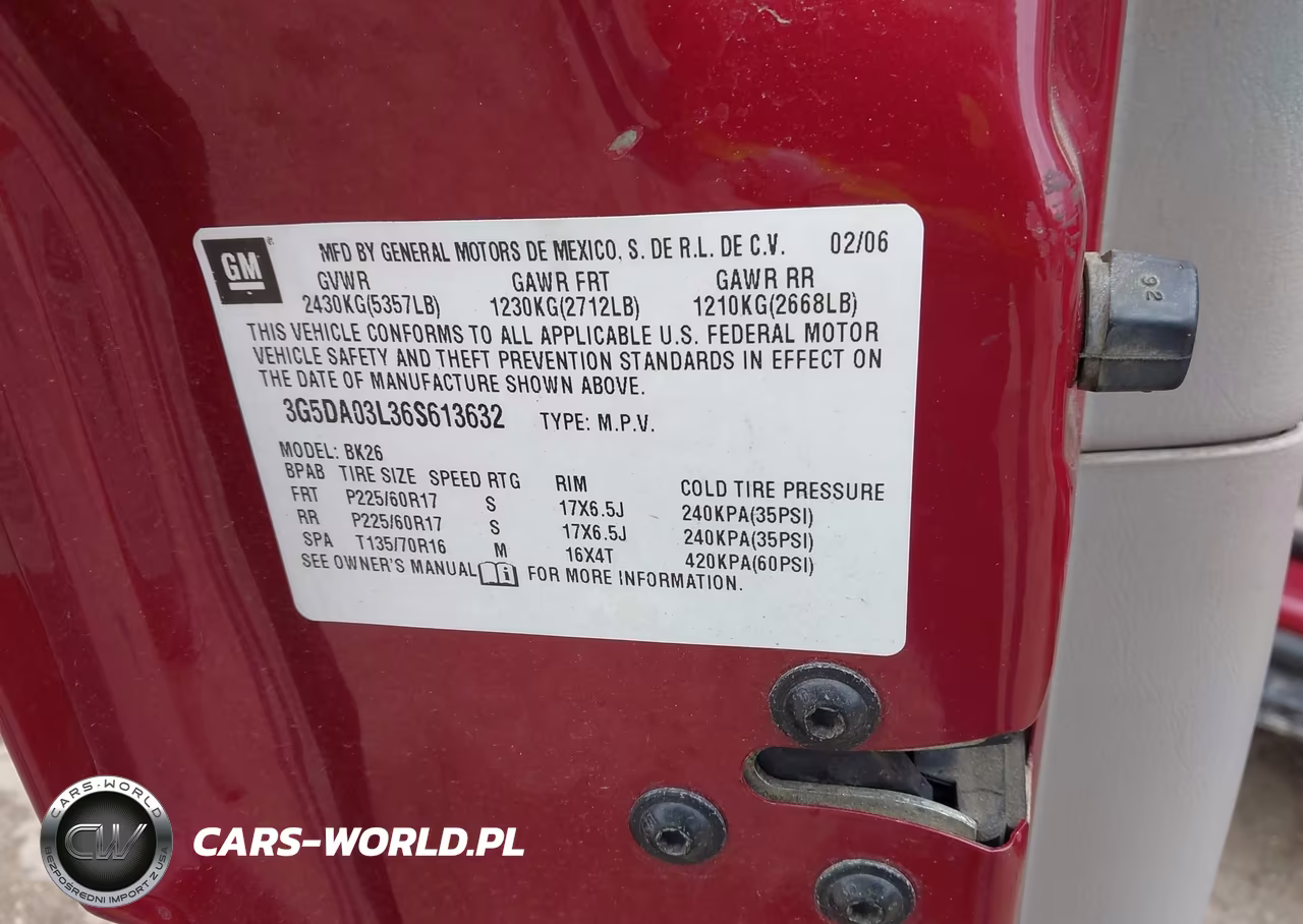 2006 Buick Rendezvous Cx VIN:3G5DA03L36S613632 - 9