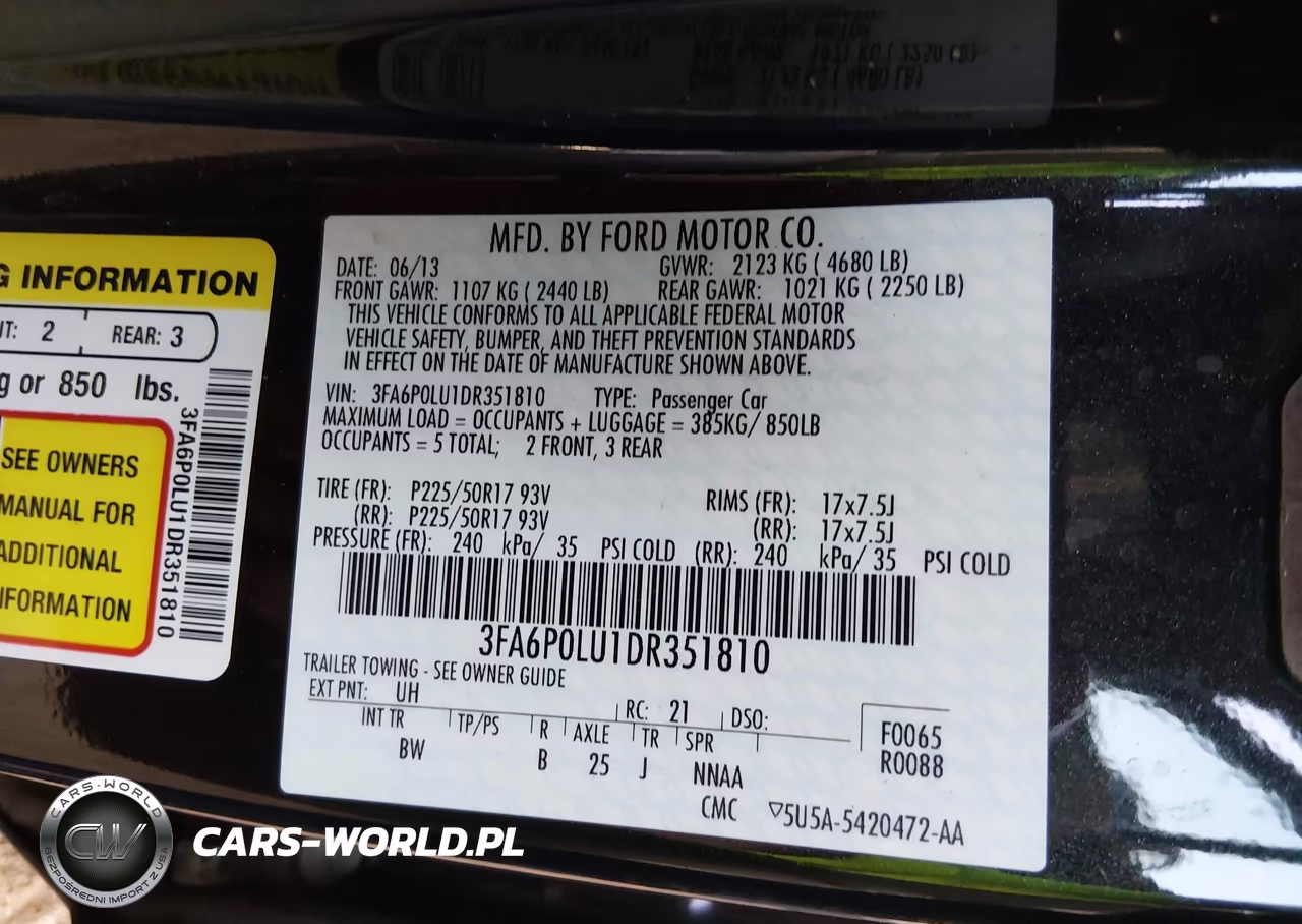 2013 Ford Fusion Hybrid Se VIN:3FA6P0LU1DR351810 - 9