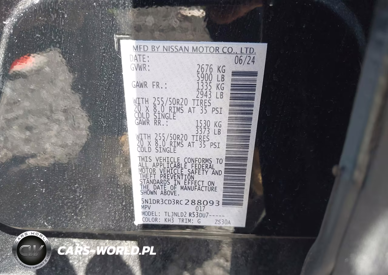2024 Nissan Pathfinder Sl 4Wd VIN:5N1DR3CD3RC288093 - 9
