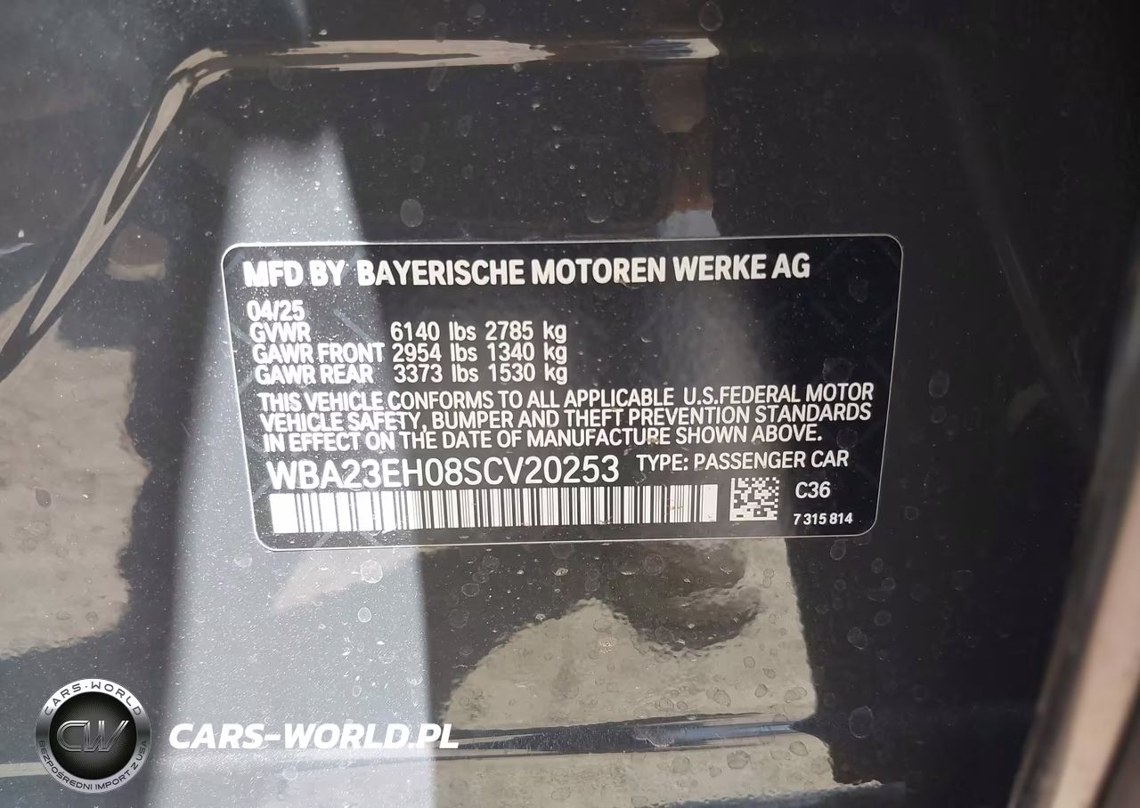 2025 BMW 740I VIN:WBA23EH08SCV20253 - 9