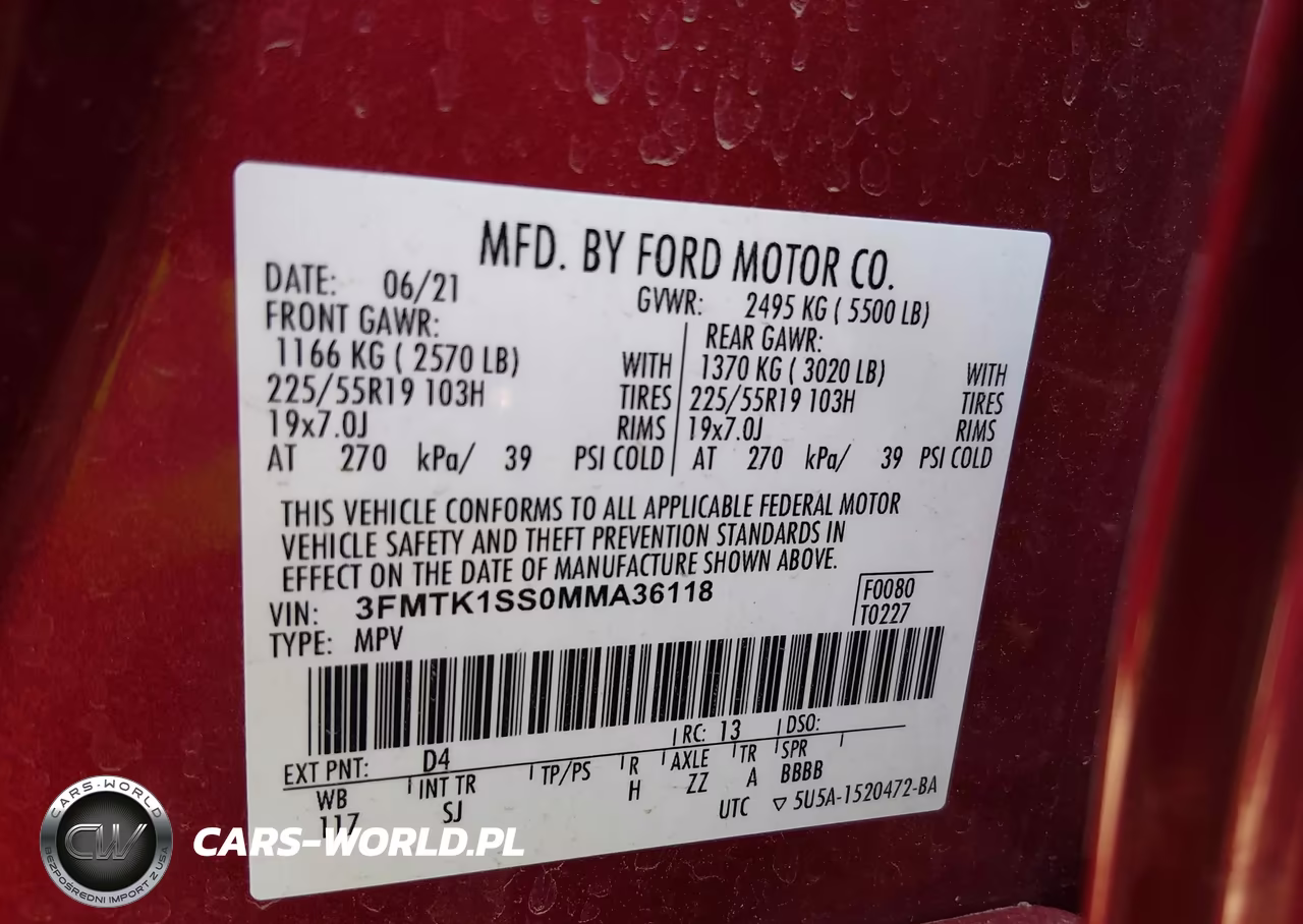 2021 Ford Mustang Mach-E Select VIN:3FMTK1SS0MMA36118 - 9