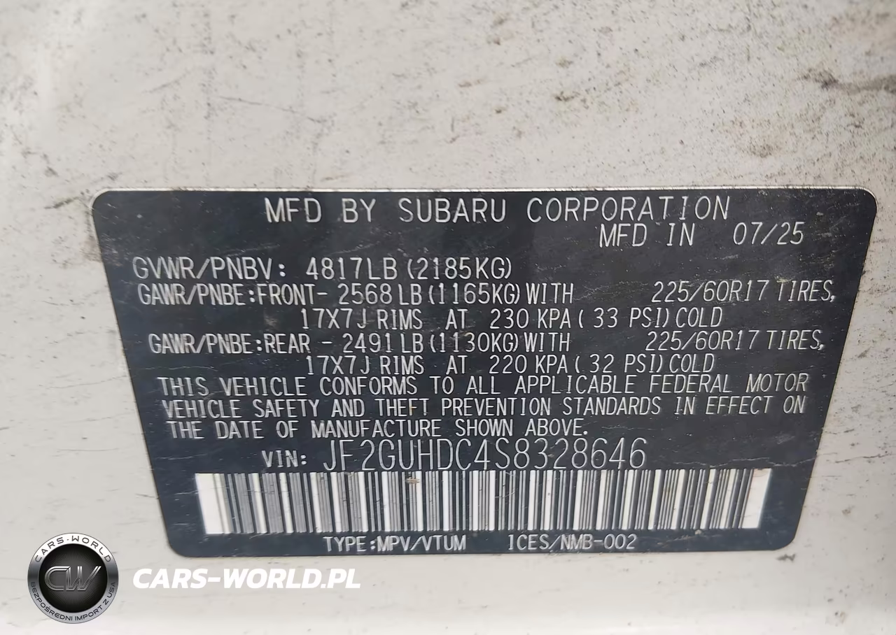 2025 Subaru Crosstrek Premium VIN:JF2GUHDC4S8328646 - 9