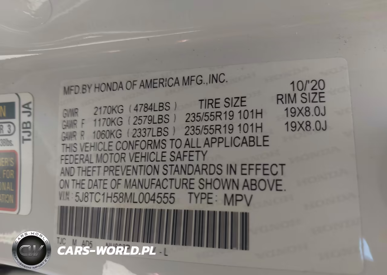 2021 Acura Rdx Technology Package VIN:5J8TC1H58ML004555 - 9