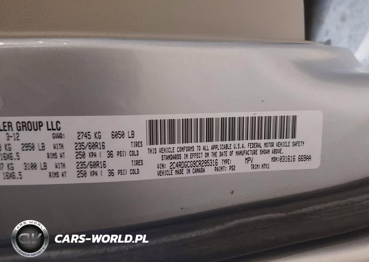 2012 Dodge Grand Caravan Sxt VIN:2C4RDGCG9CR295316 - 9