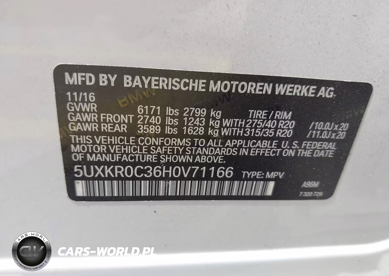 2017 BMW X5 xDrive35I VIN:5UXKR0C36H0V71166 - 9