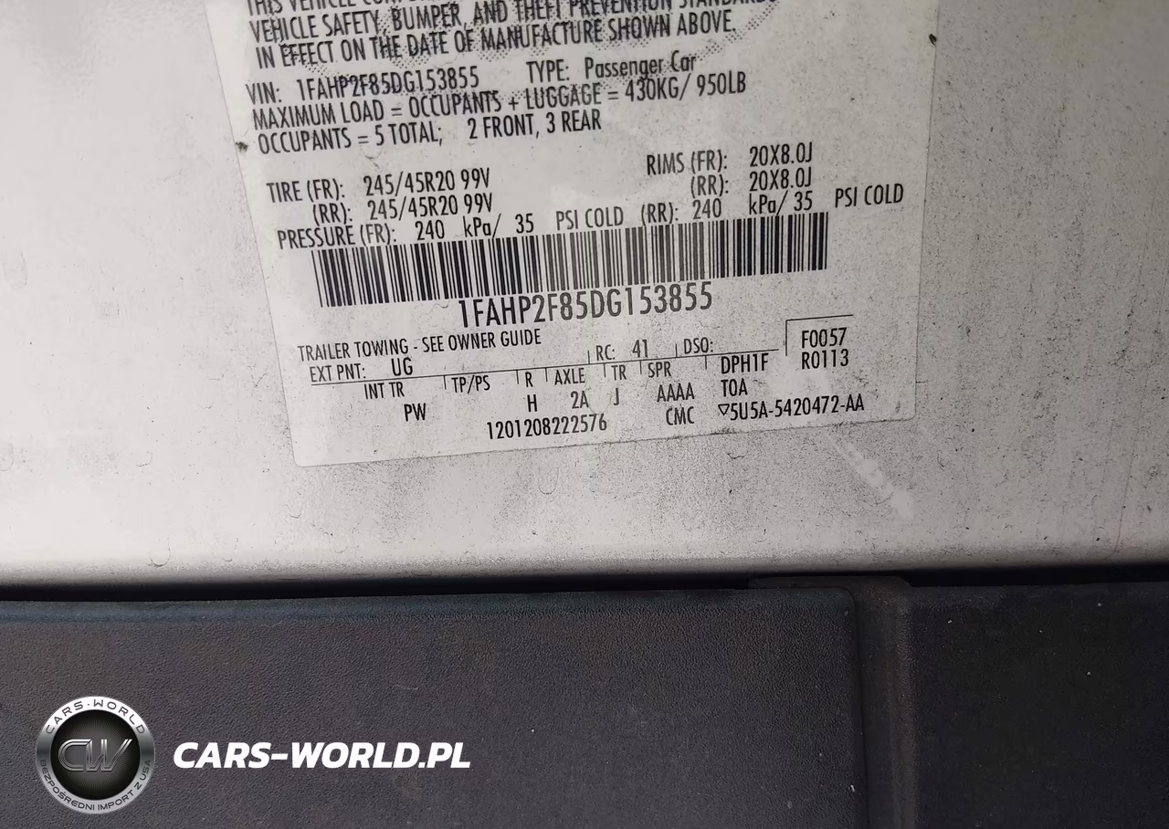 2013 Ford Taurus Limited VIN:1FAHP2F85DG153855 - 9