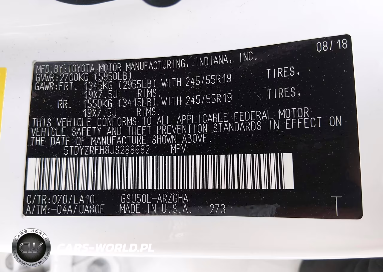 2018 Toyota Highlander Limited VIN:5TDYZRFH8JS288682 - 9