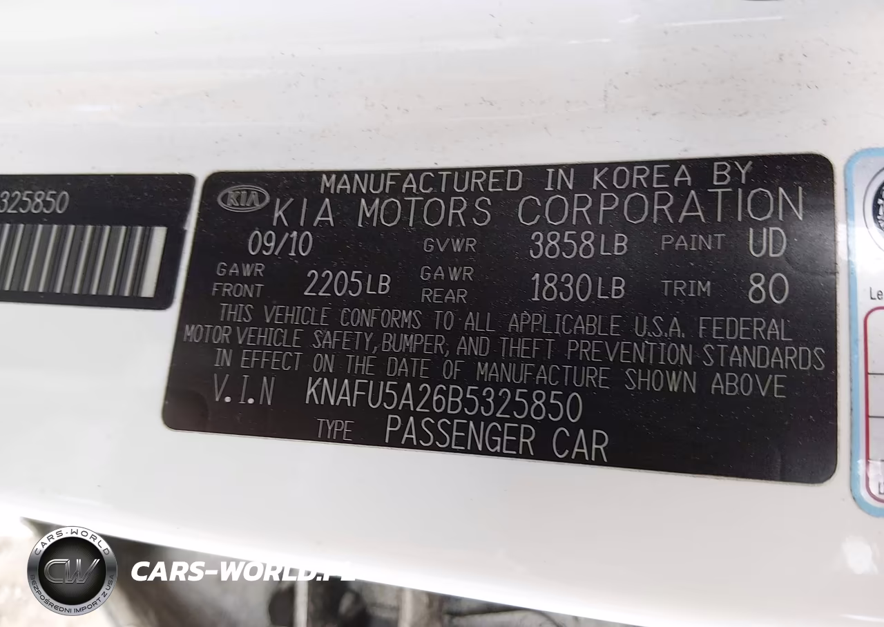 2011 Kia Forte Ex VIN:KNAFU5A26B5325850 - 9